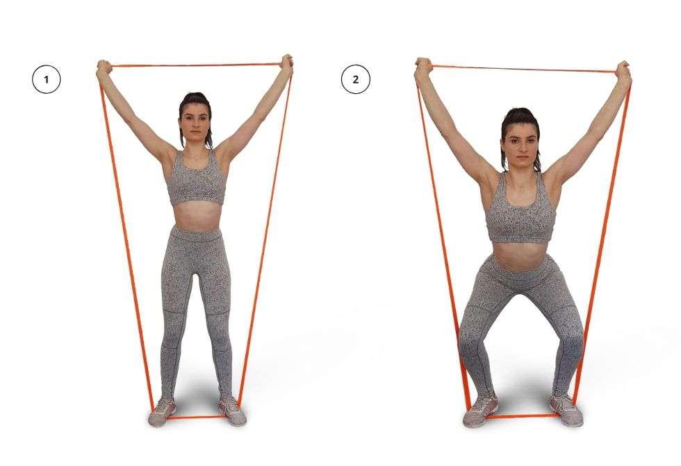 How Resistance Band Squats Build Lower Body Strength