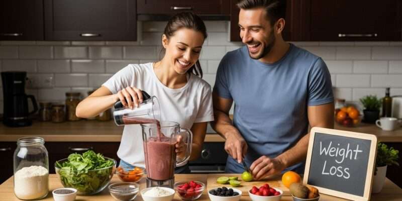 making healthy smoothies