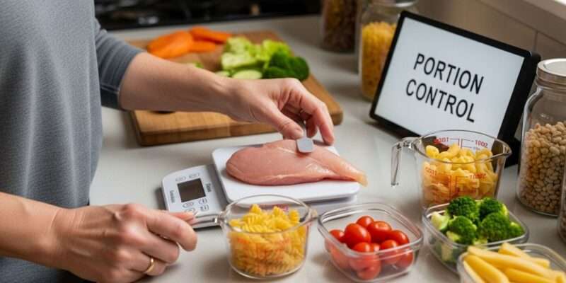 portion control tips meal prep