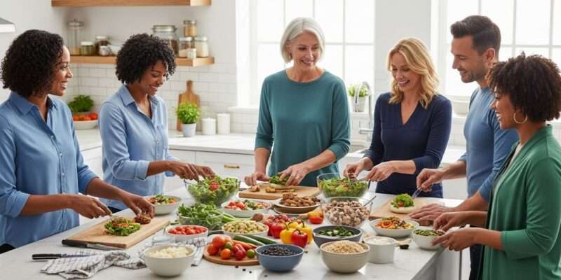 healthy lunch ideas, meal prep, office lunch