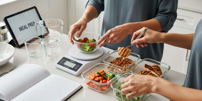 how to meal prep container scale