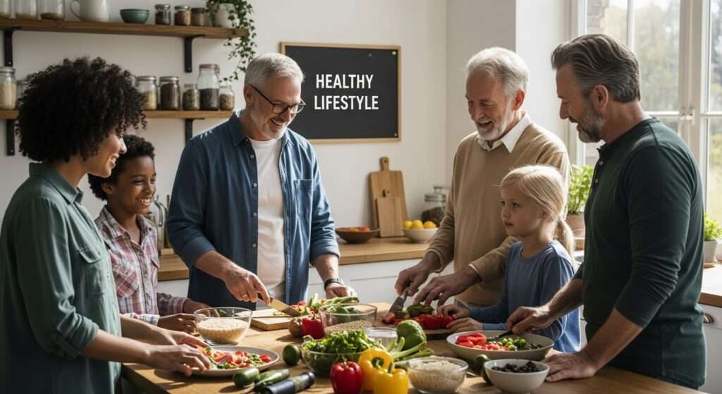 healthy lifestyle home family