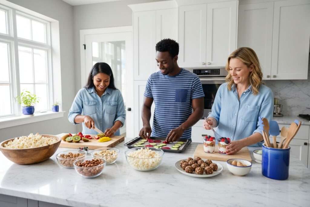 healthy snack alternatives, group kitchen