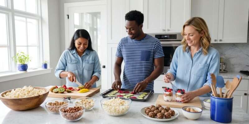 healthy snack alternatives, group kitchen