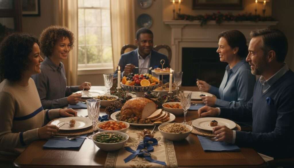 healthy holiday meal gathering