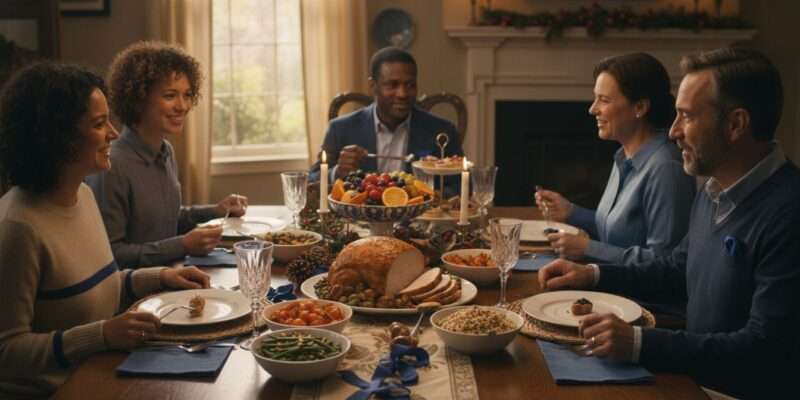 healthy holiday meal gathering